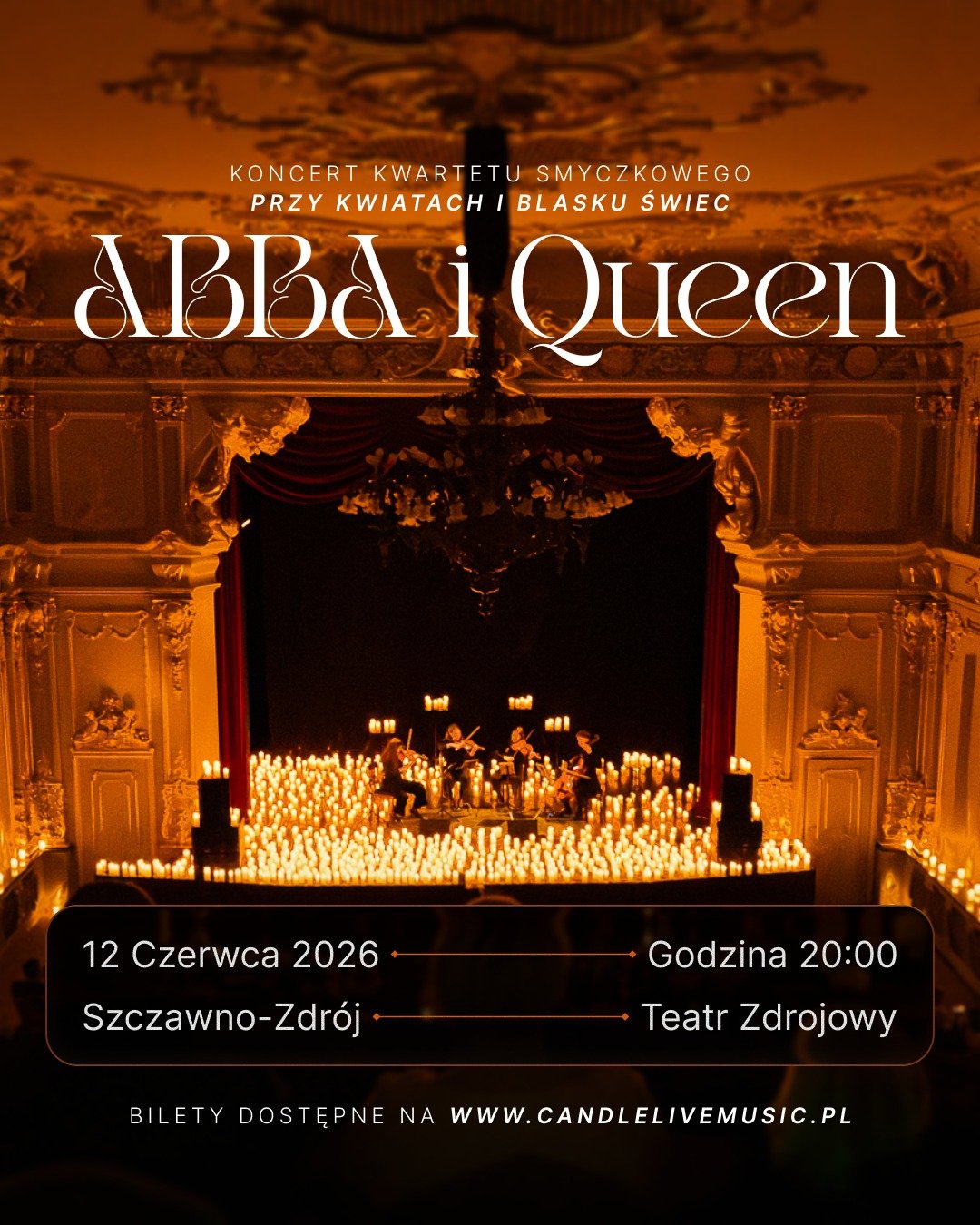 Candle Live Music. Koncert przy świecach. ABBA i Queen