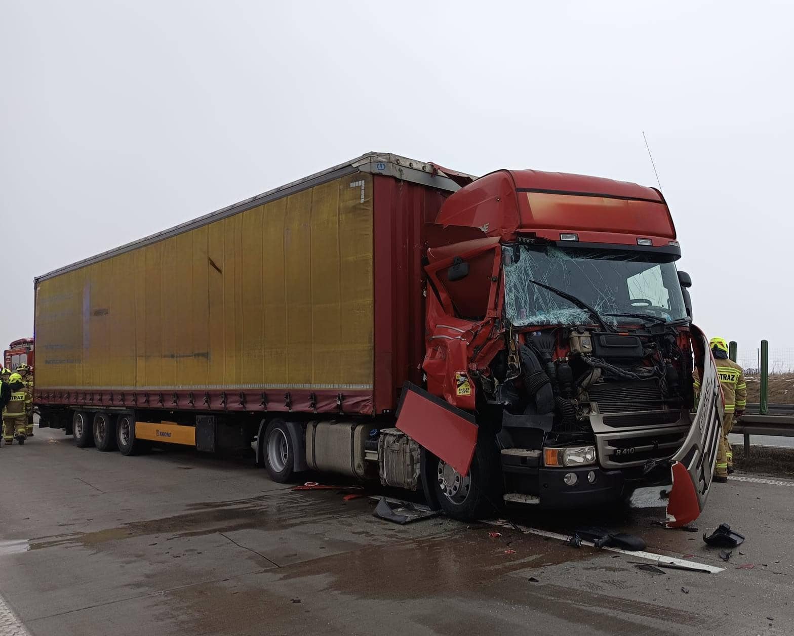 Karambol na autostradzie A4