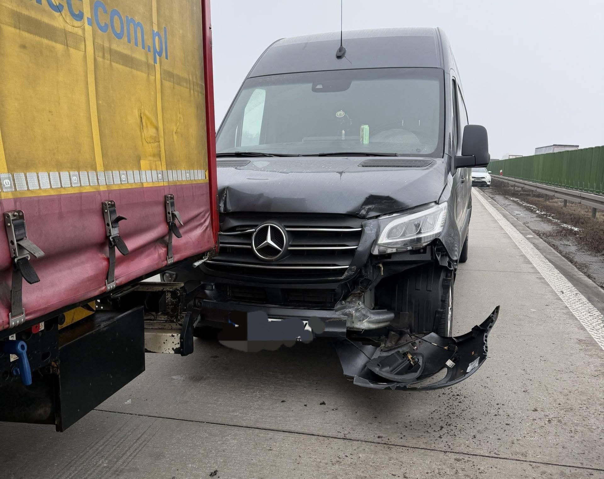 Karambol na autostradzie A4