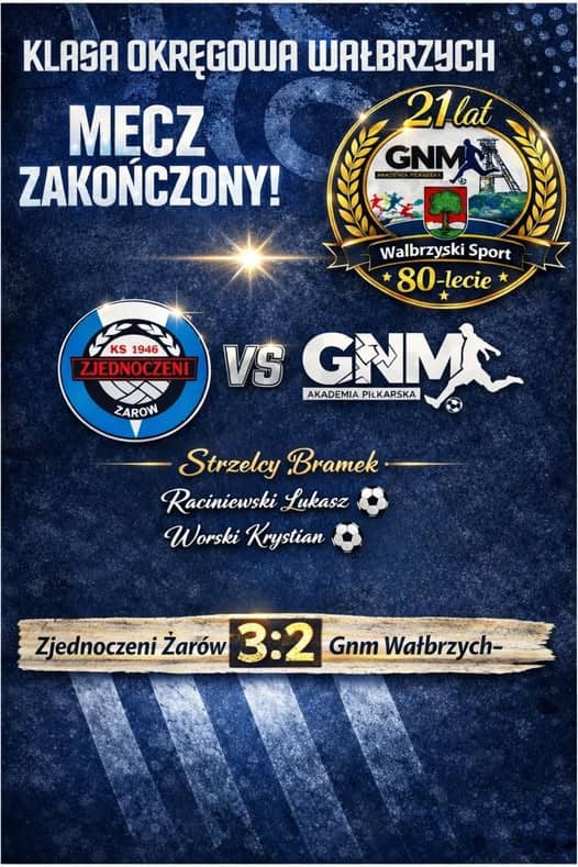 Nówka wraca z Żarowa bez punktów