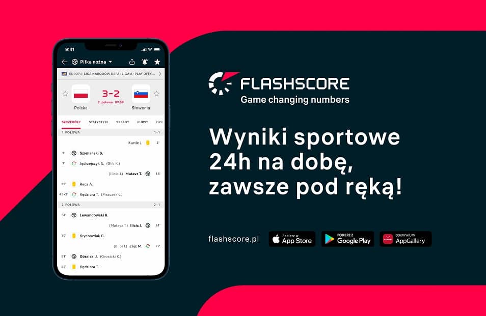 Kluczowe rozgrywki sportowe masz w kieszeni z Flashscore