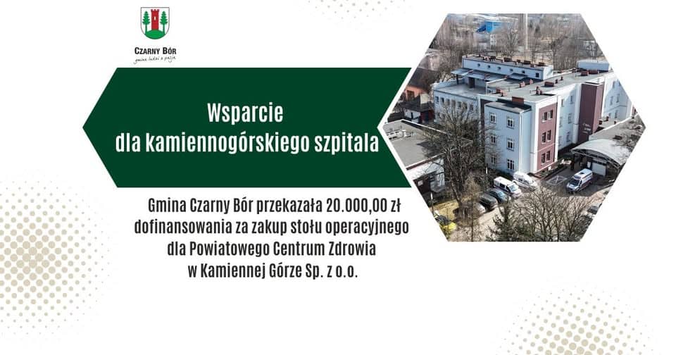 Dołożyli do zakupu stołu operacyjnego