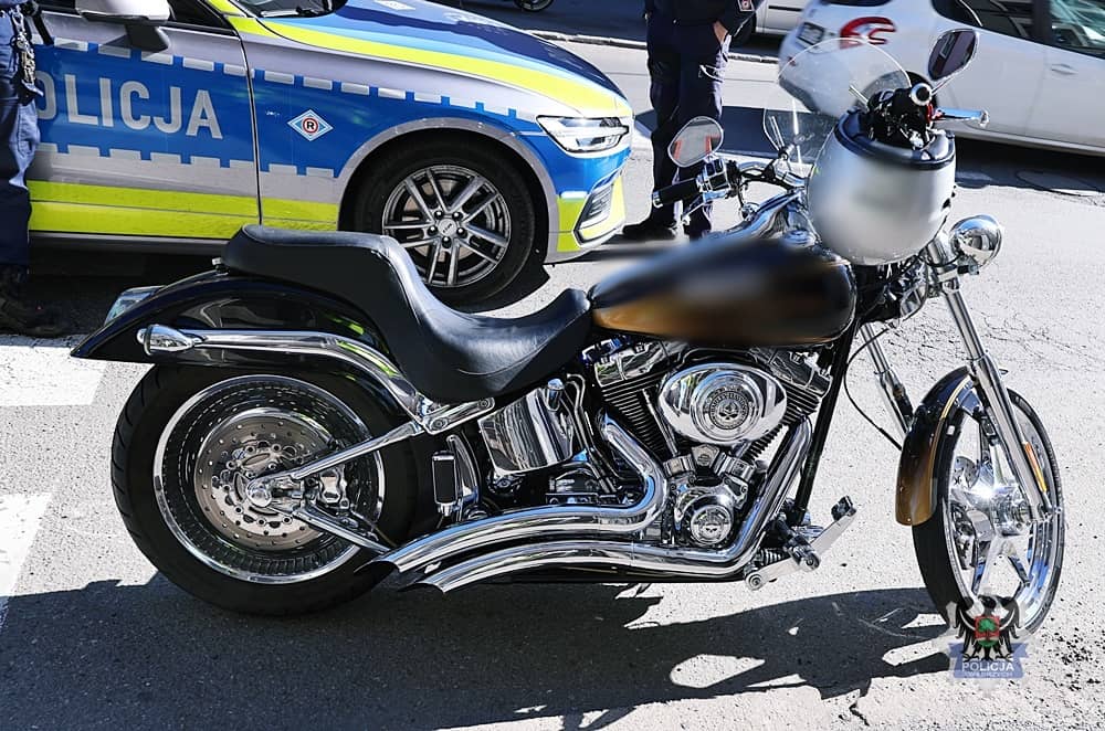 Zderzenie dwóch motocyklistów