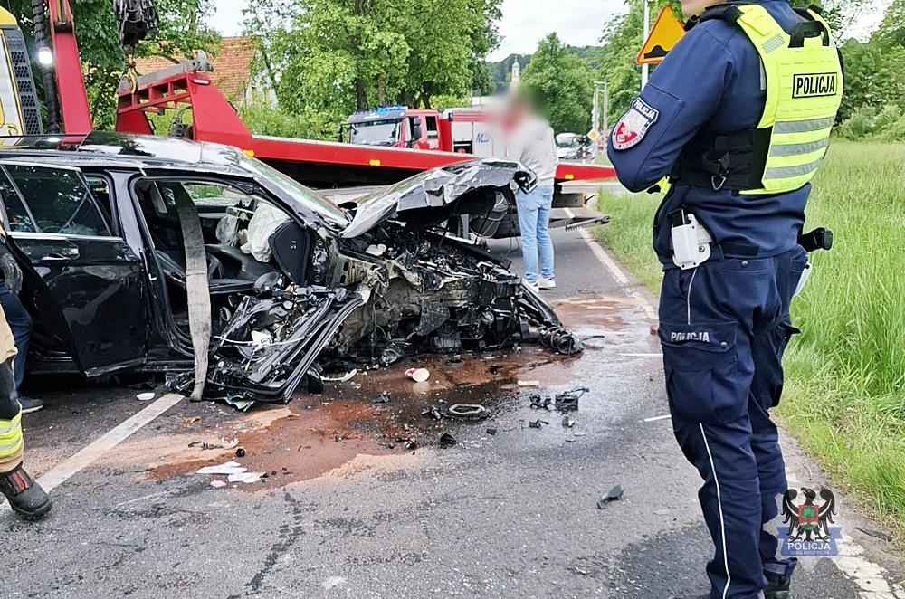 Motocyklista zginął na miejscu