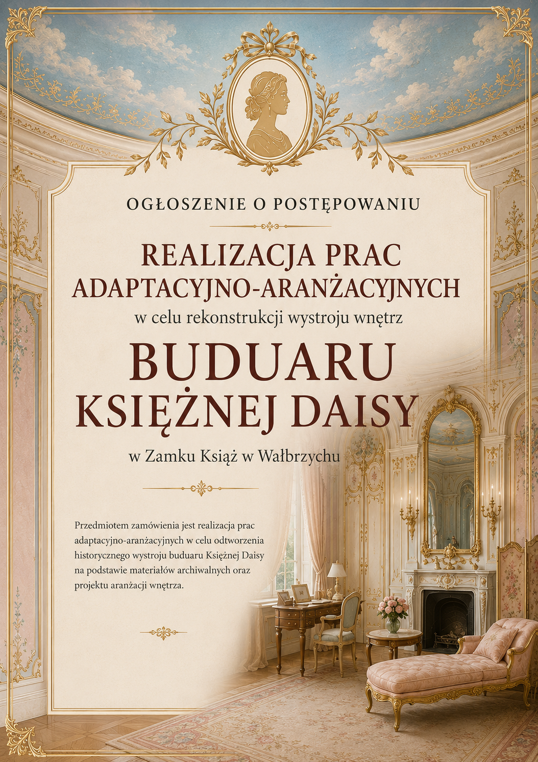 Zamek Książ odtworzy buduar księżnej Daisy